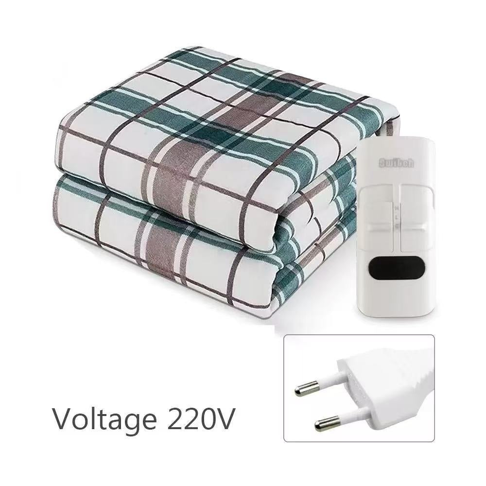 European standard non-woven fabric single and double electric blanket 220V heating blanket