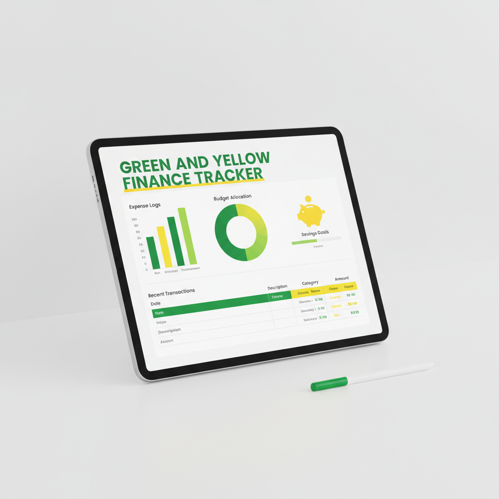 Green and Yellow Finance Tracker