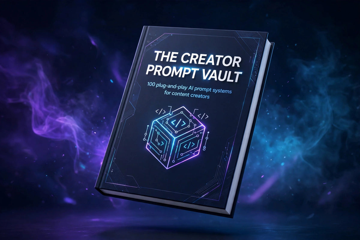 The Creator Prompt Vault - 100 AI prompt Systems for Content Creators