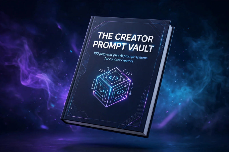 The Creator Prompt Vault - 100 AI prompt Systems for Content Creators